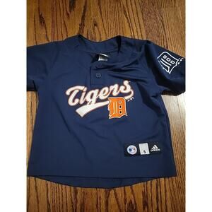 Adidas Detroit Tigers Jersey Baseball Youth Small 4 Boys Kids Children